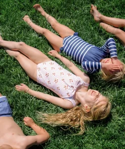 minnow Girls Gathered One Piece | Swim Raspberry Red Sale