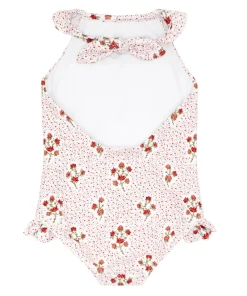 minnow Girls Halter One Piece Raspberry Red Hot