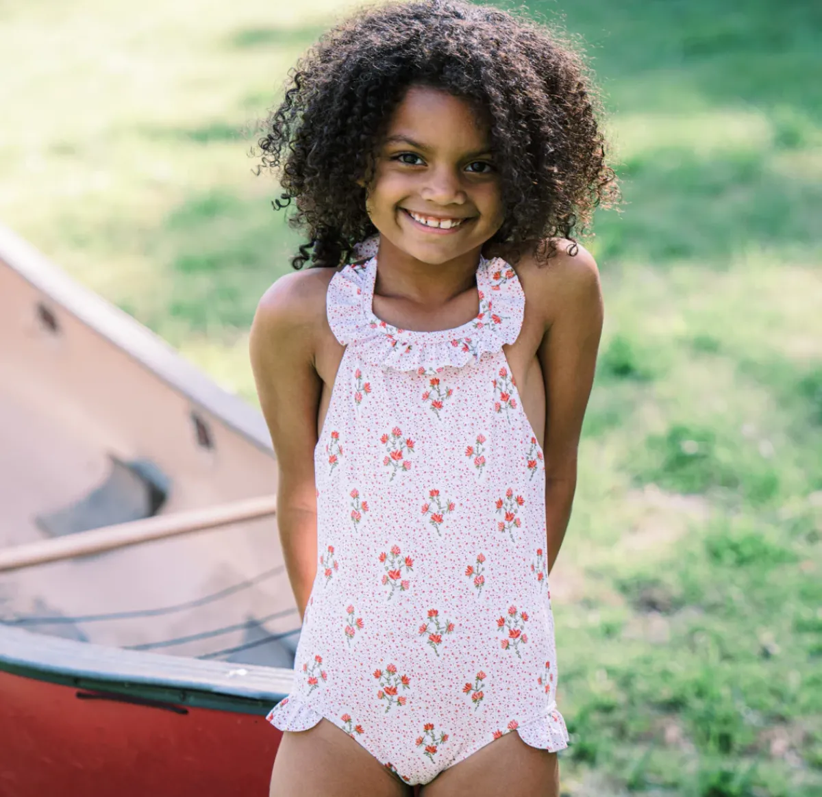 minnow Girls Halter One Piece Raspberry Red Fashion