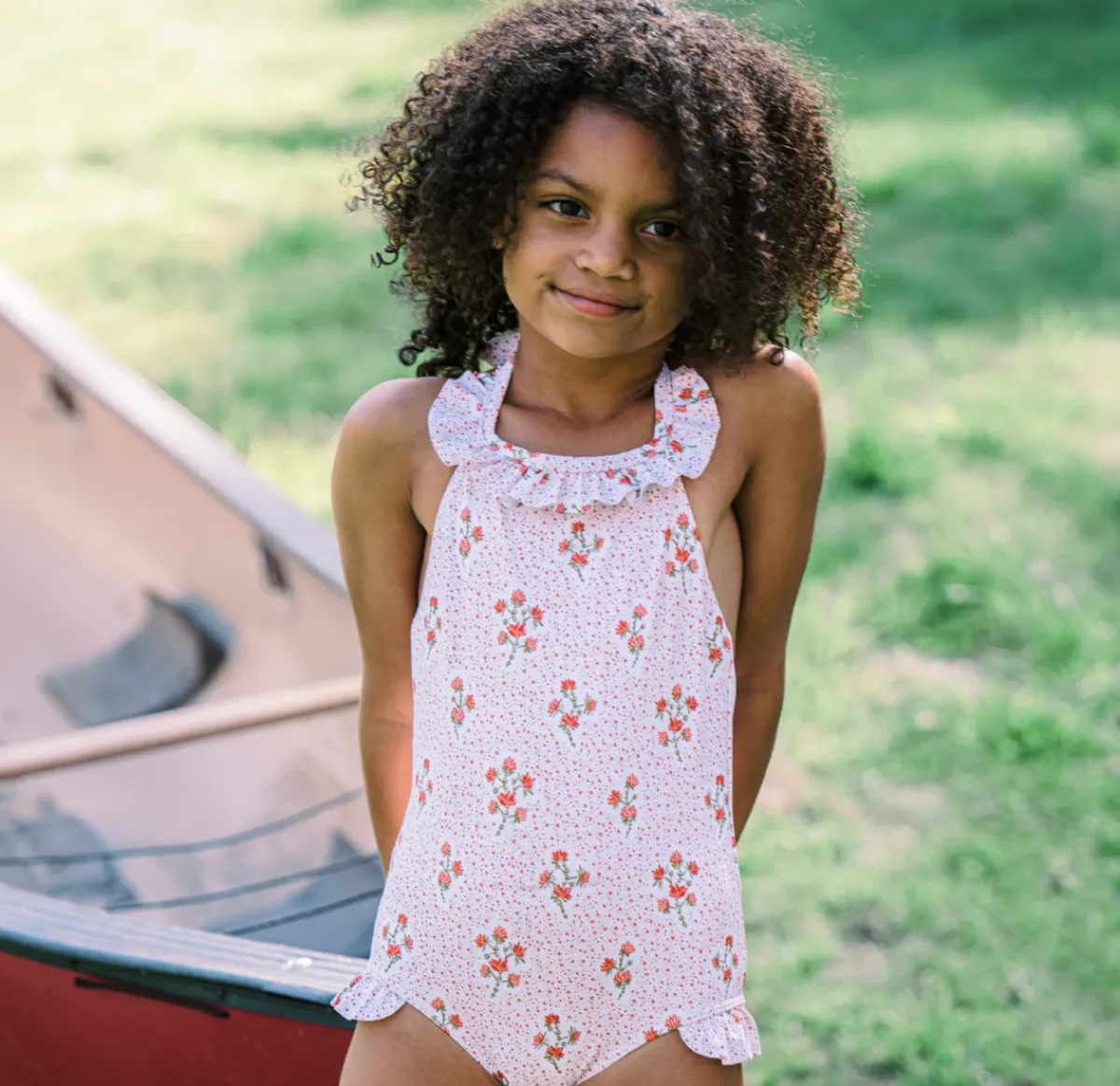 minnow Girls Halter One Piece Raspberry Red Fashion