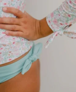 minnow Girls Knot Bikini Bottom Azul Discount