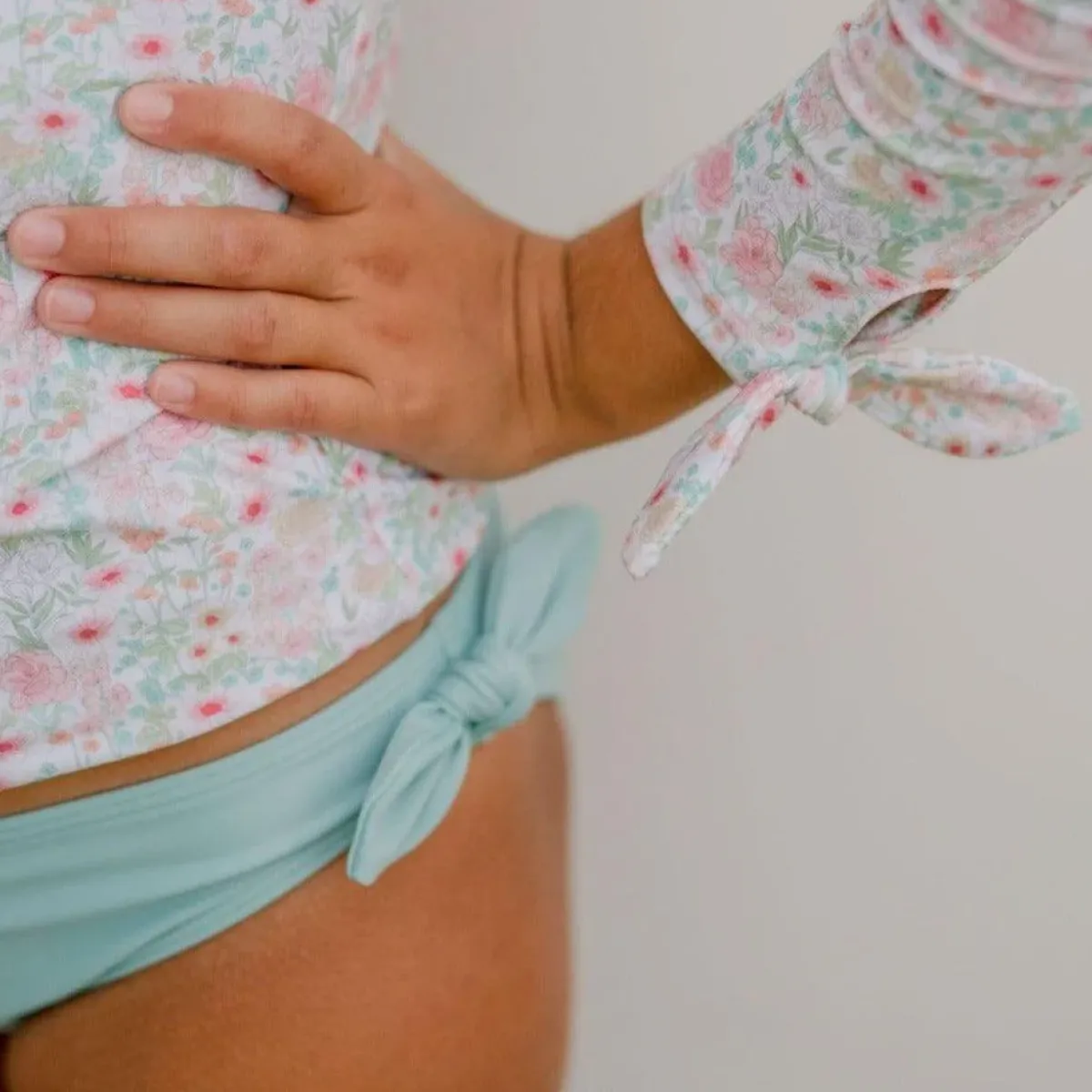 minnow Girls Knot Bikini Bottom Azul Discount