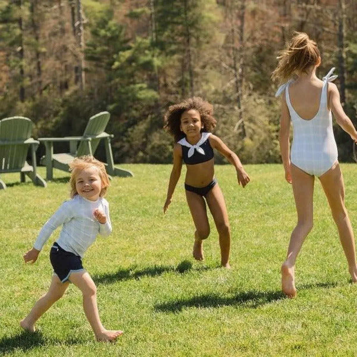 minnow Girls Midsummer Sailor Bikini Navy Clearance