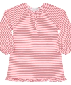 minnow Girls Pima Dress Red Stripe New