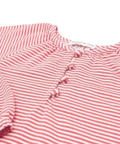 minnow Girls Pima Dress Red Stripe New