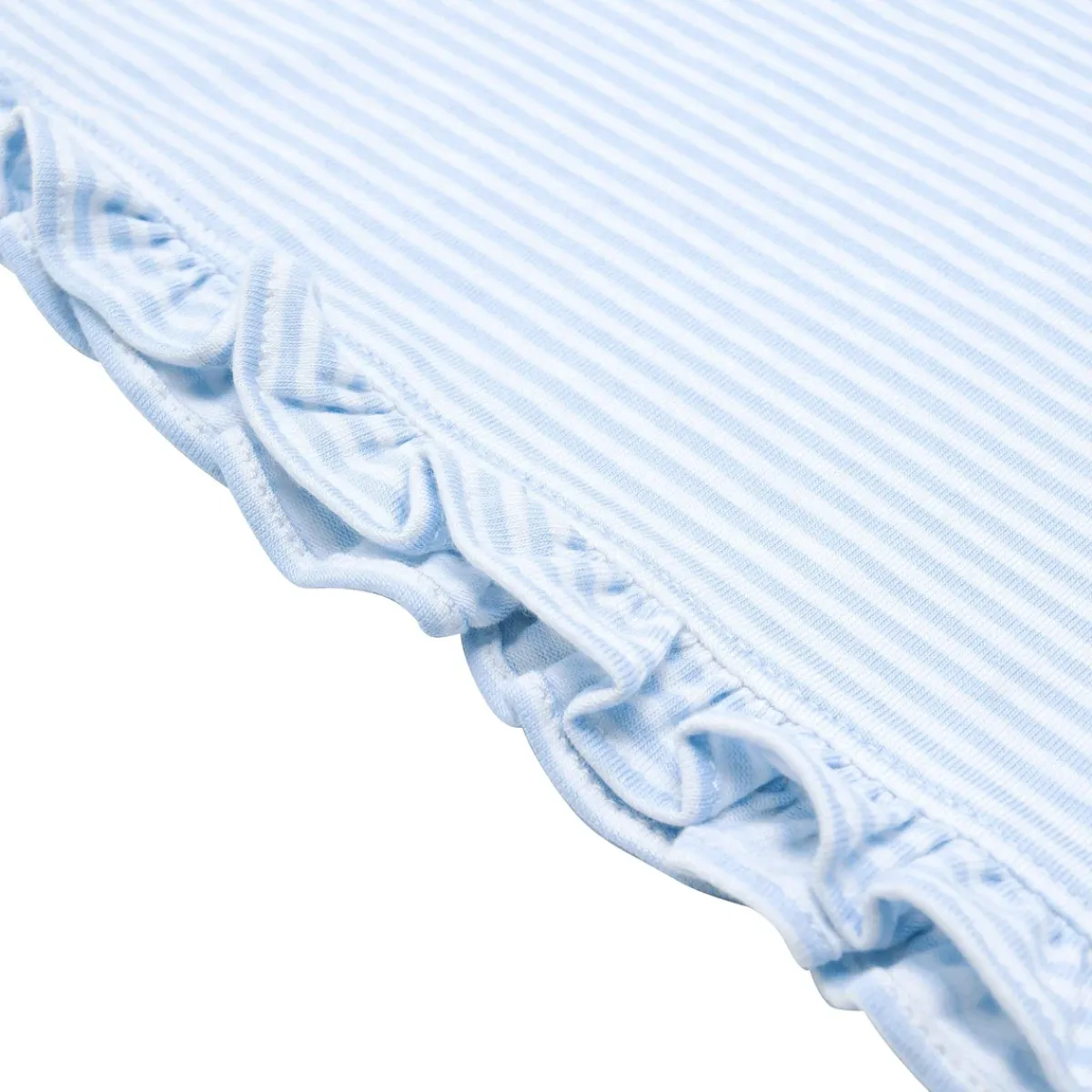 minnow Girls Pima Dress Powder Blue Stripe Sale