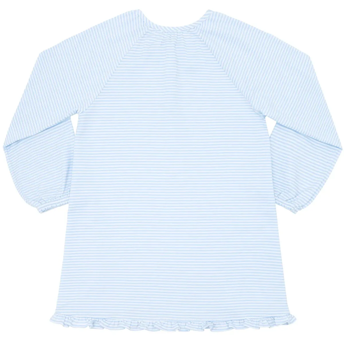 minnow Girls Pima Dress Powder Blue Stripe Sale