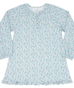 minnow Girls Pima Dress Slate Floral New