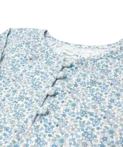 minnow Girls Pima Dress Slate Floral New
