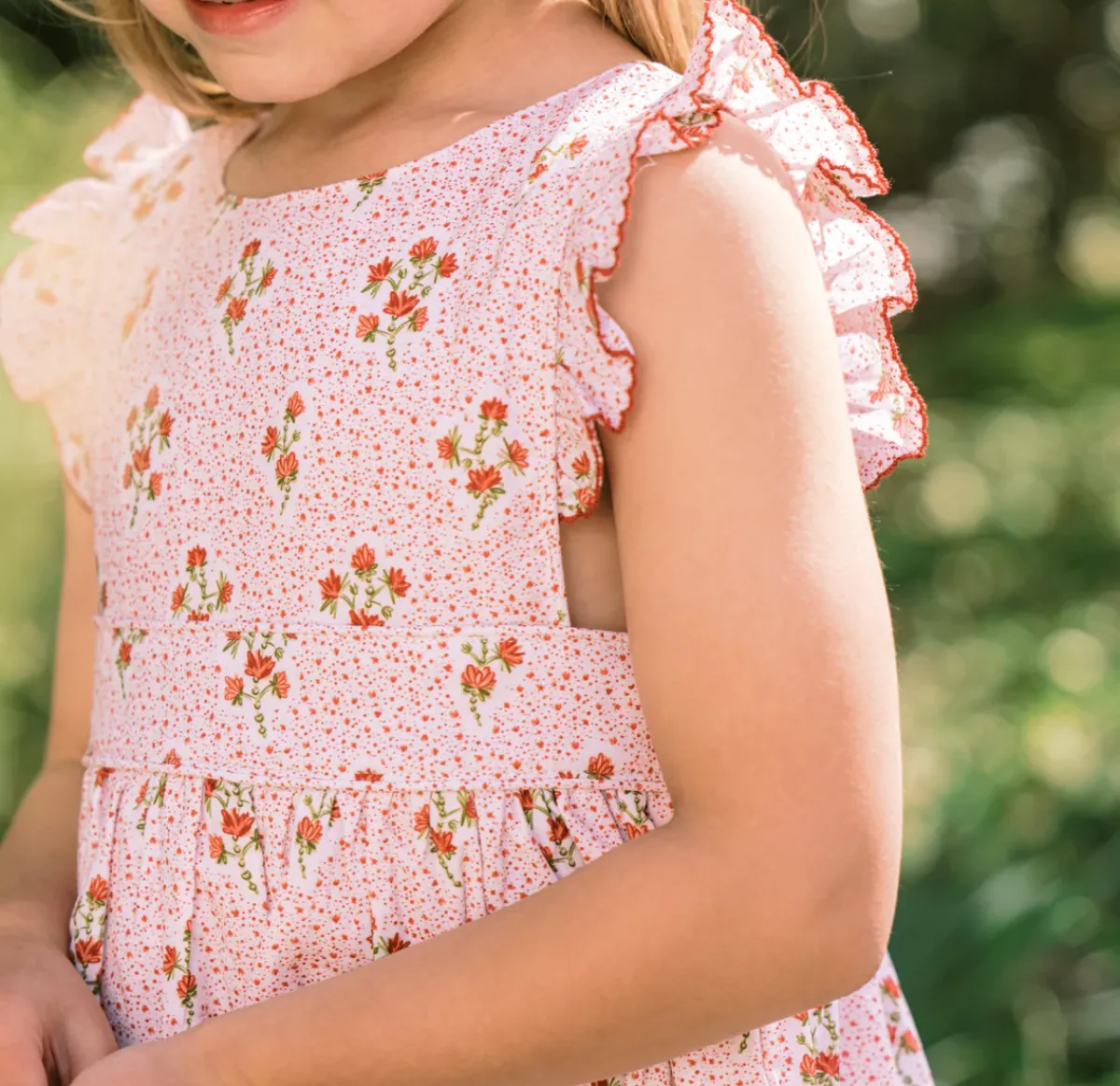 minnow Girls Pinafore Dress | Swim Raspberry Red Clearance
