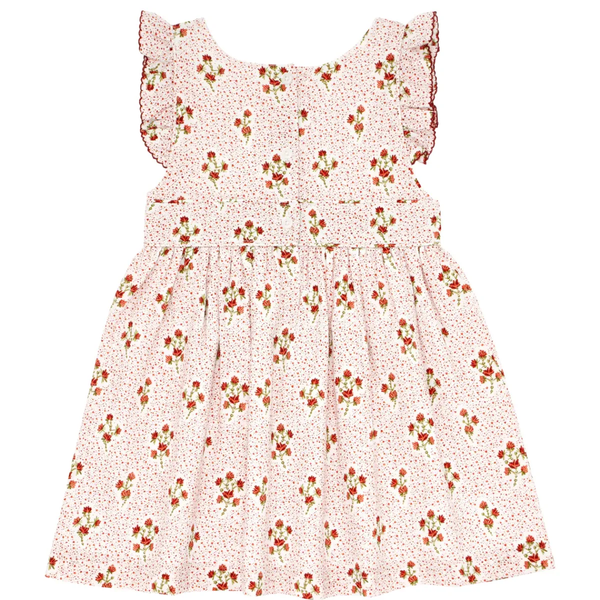 minnow Girls Pinafore Dress | Swim Raspberry Red Clearance
