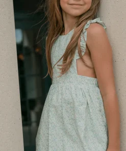 minnow Girls Pinafore Dress Sea Marsh Floral Online