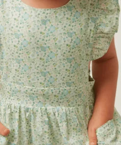 minnow Girls Pinafore Dress Sea Marsh Floral Online