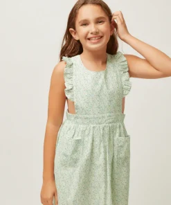 minnow Girls Pinafore Dress Sea Marsh Floral Online