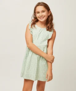 minnow Girls Pinafore Dress Sea Marsh Floral Online