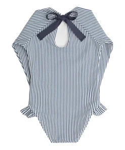 minnow Girls Rashguard One Piece | Swim Navy Stripe Online