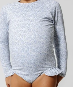 minnow Girls Rashguard One Piece Slate Floral Best