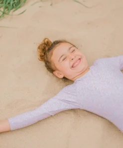 minnow Girls Rashguard One Piece Antique Floral Clearance