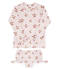 minnow Girls Rashguard Set | Swim Raspberry Red Discount