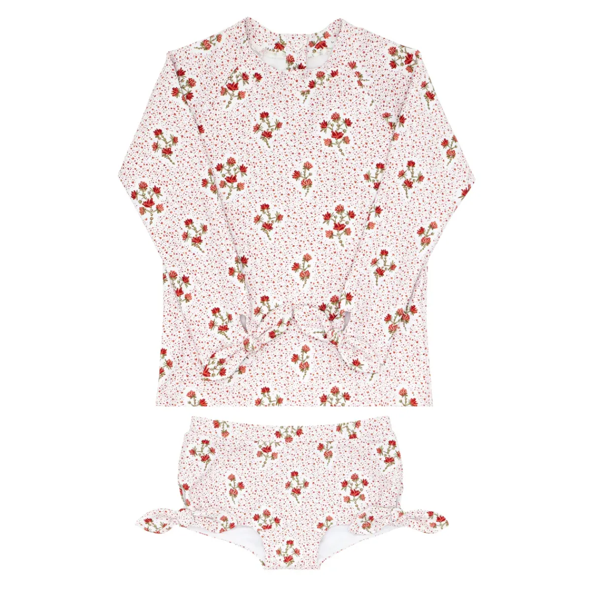 minnow Girls Rashguard Set | Swim Raspberry Red Discount