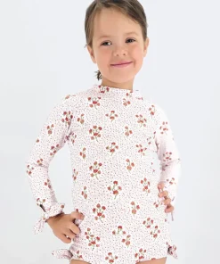 minnow Girls Rashguard Set | Swim Raspberry Red Discount