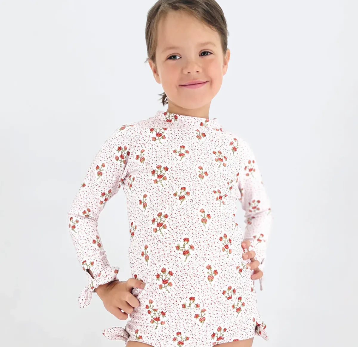 minnow Girls Rashguard Set | Swim Raspberry Red Discount