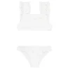 minnow Girls Ruffle Bikini White Eyelet Fashion