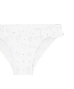 minnow Girls Ruffle Bikini White Eyelet Fashion