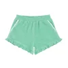 minnow Girls Ruffle French Terry Shorts Abaco Green Best