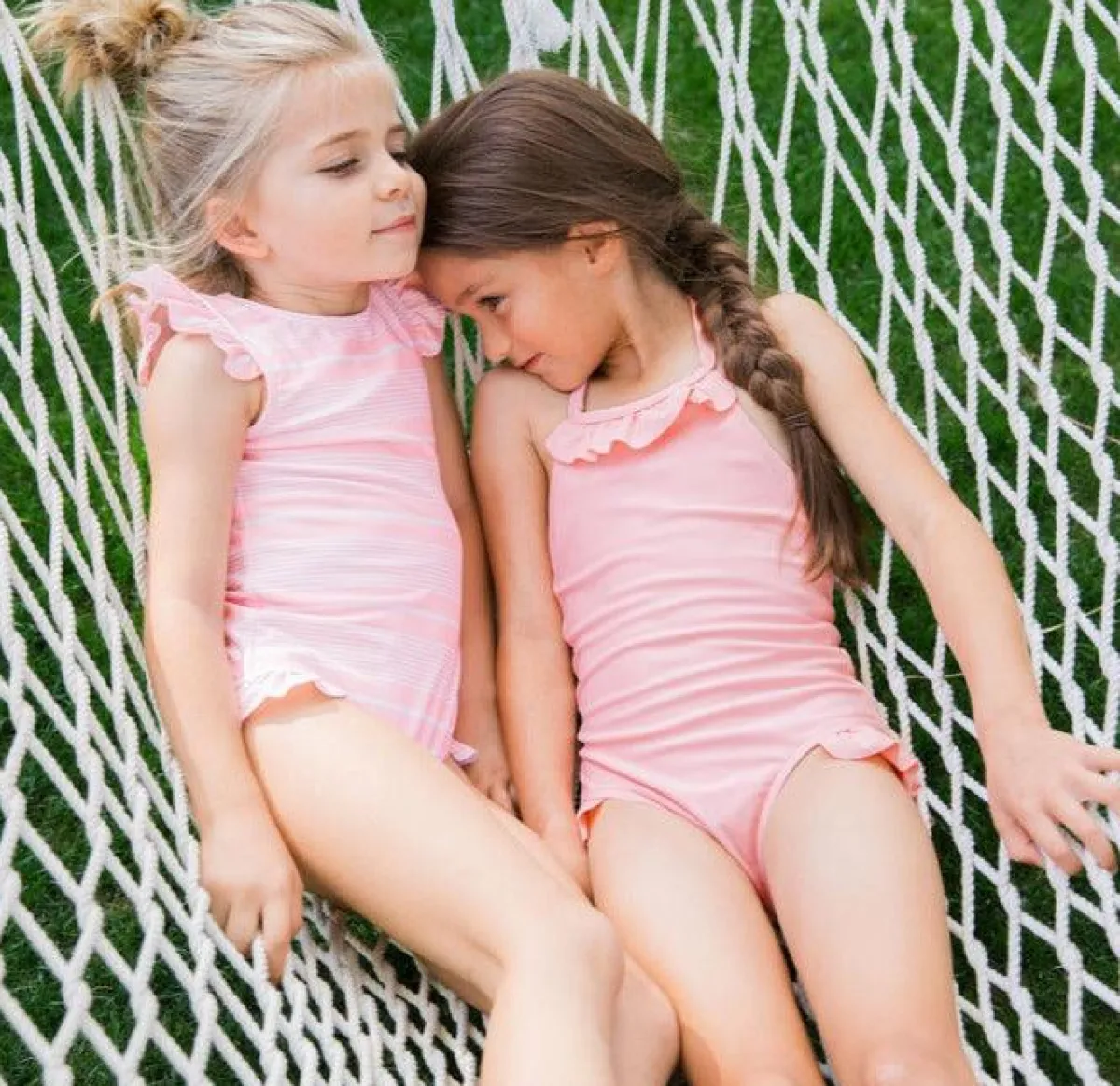 minnow Girls Ruffle Halter One Piece Sorbet Pink Fashion