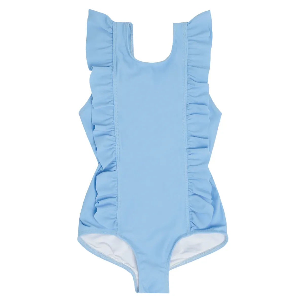 minnow Girls Ruffle One Piece Peri Blue Fashion