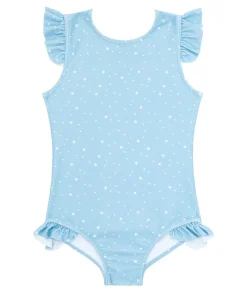 minnow Girls Ruffle Sleeve Rashguard One Piece Atlantic Star Sale