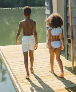 minnow Girls Sailor Bikini Mulberry Blue Dot Outlet