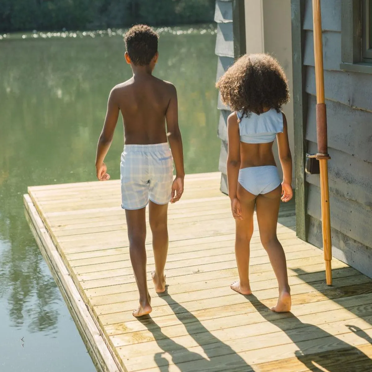 minnow Girls Sailor Bikini Mulberry Blue Dot Outlet