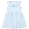 minnow Girls Sailor Dress Powder Blue Stripe New