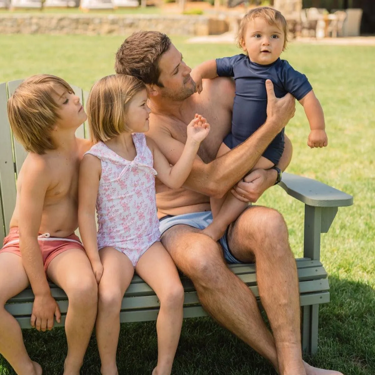 minnow Girls Sailor One Piece Nantucket Floral New