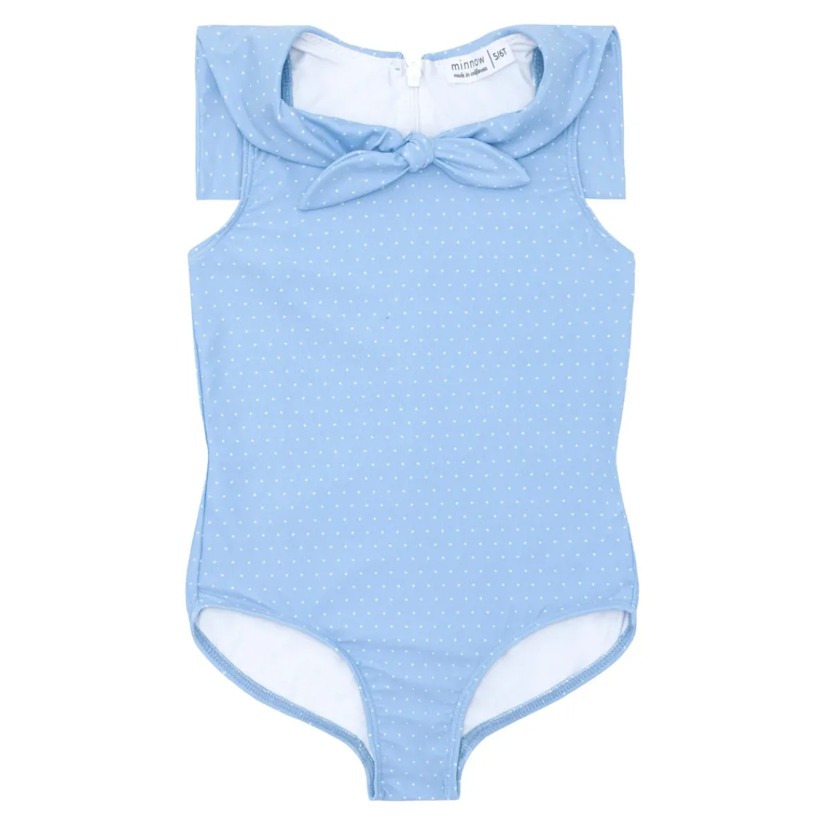 minnow Girls Sailor One Piece Mulberry Blue Dot Sale