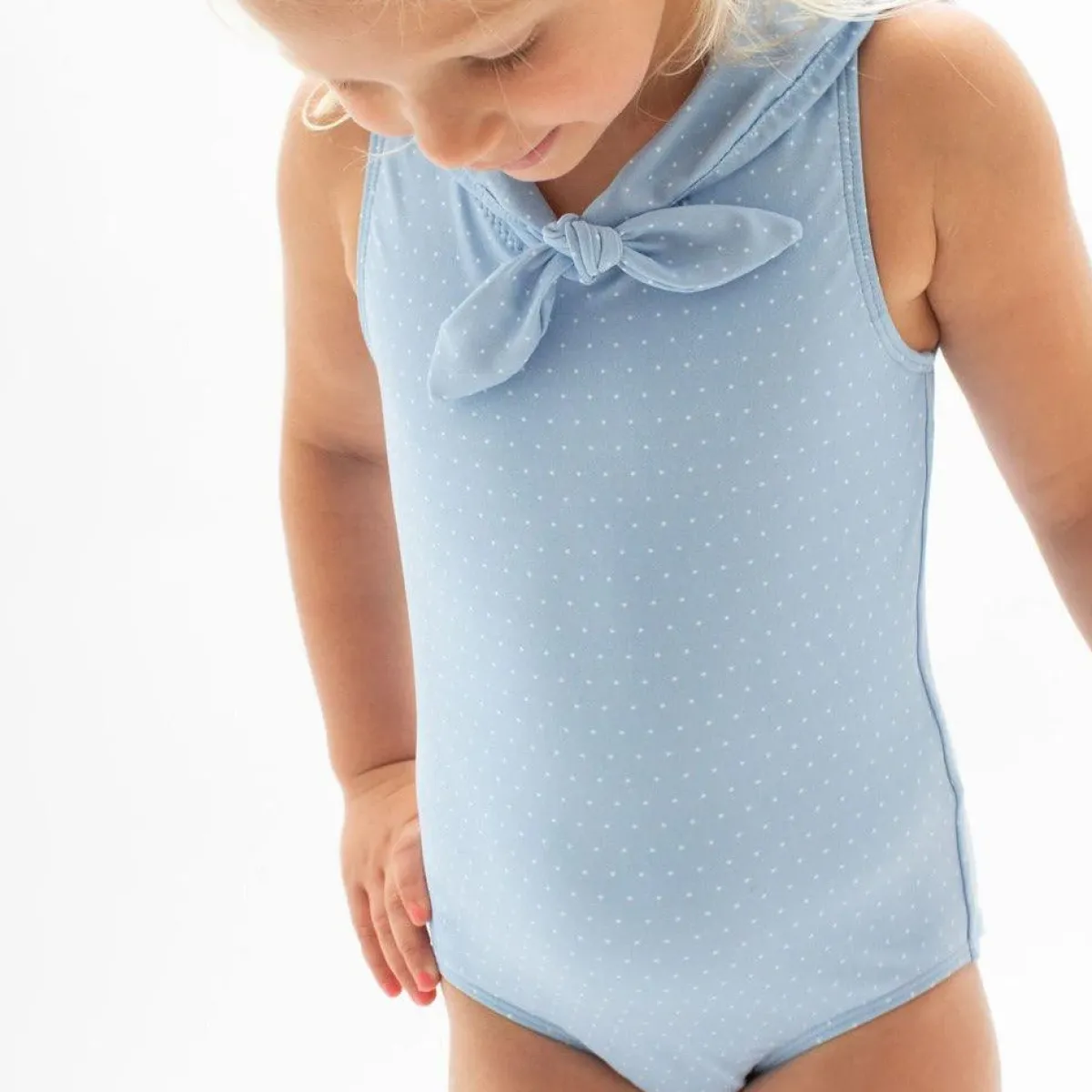 minnow Girls Sailor One Piece Mulberry Blue Dot Sale