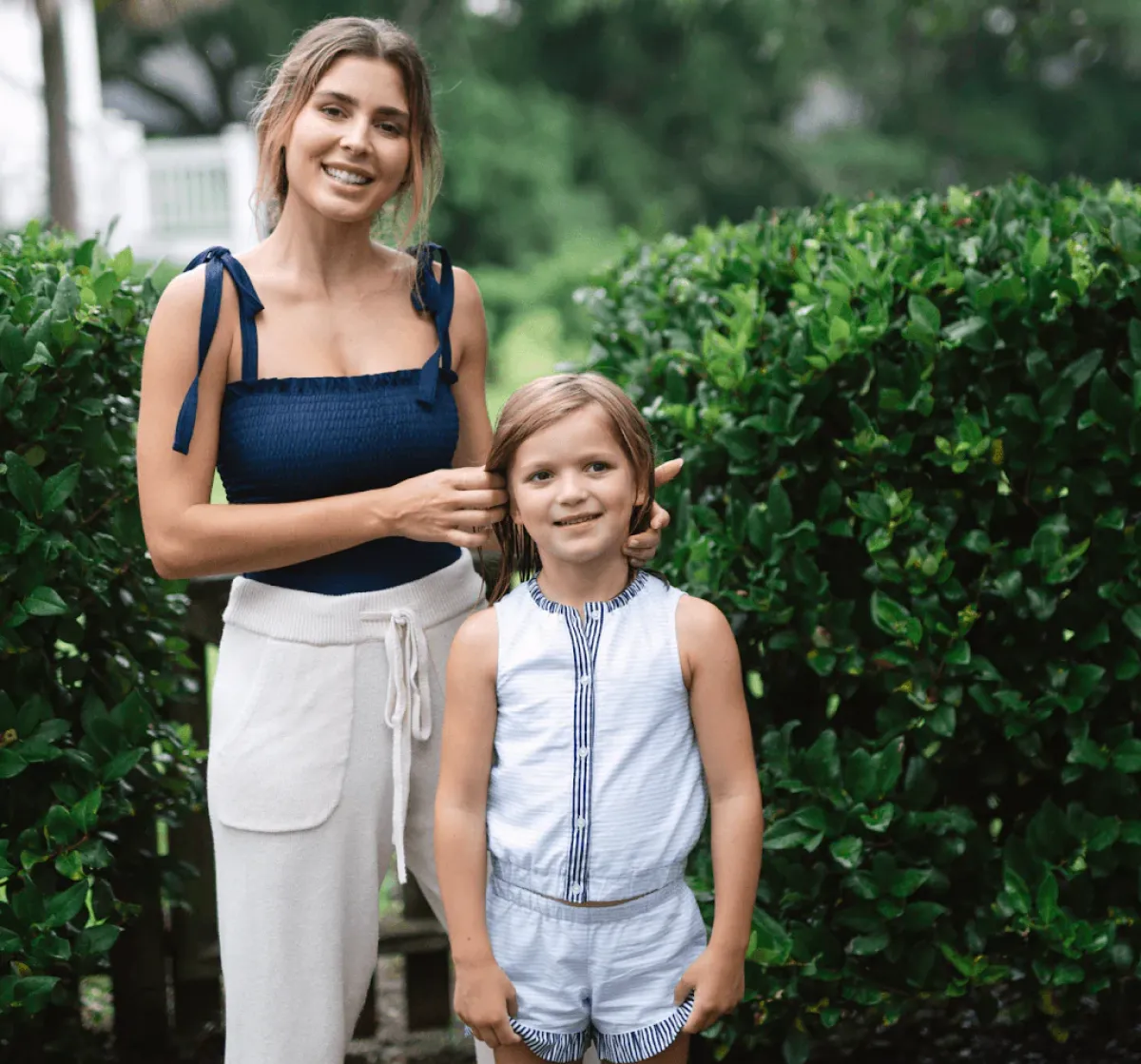 minnow Girls Set Powder Blue Stripe New