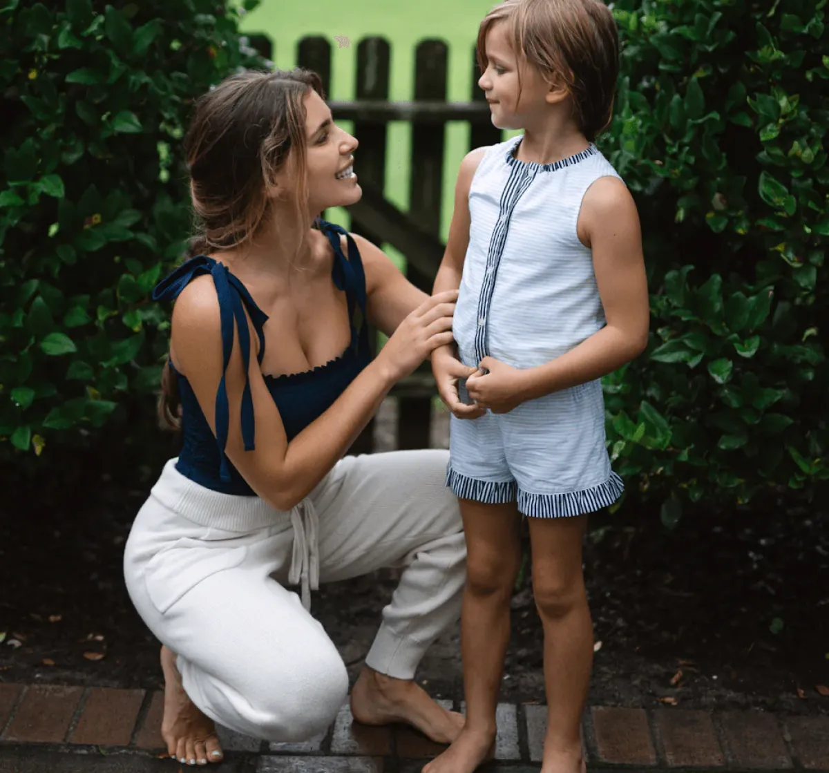 minnow Girls Set Powder Blue Stripe Best