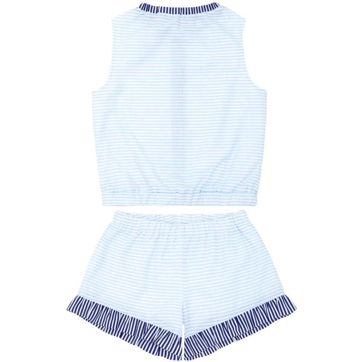 minnow Girls Set Powder Blue Stripe Best