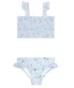 minnow Girls Smocked Bikini Bay Lavender Floral Sale