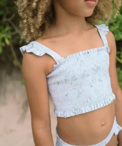 minnow Girls Smocked Bikini Bay Lavender Floral Sale
