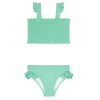 minnow Girls Smocked Bikini Abaco Green Hot