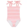 minnow Girls Smocked One Piece Sorbet Pink Stripe Online