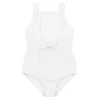 minnow Girls Tie Front One Piece Alys White Best