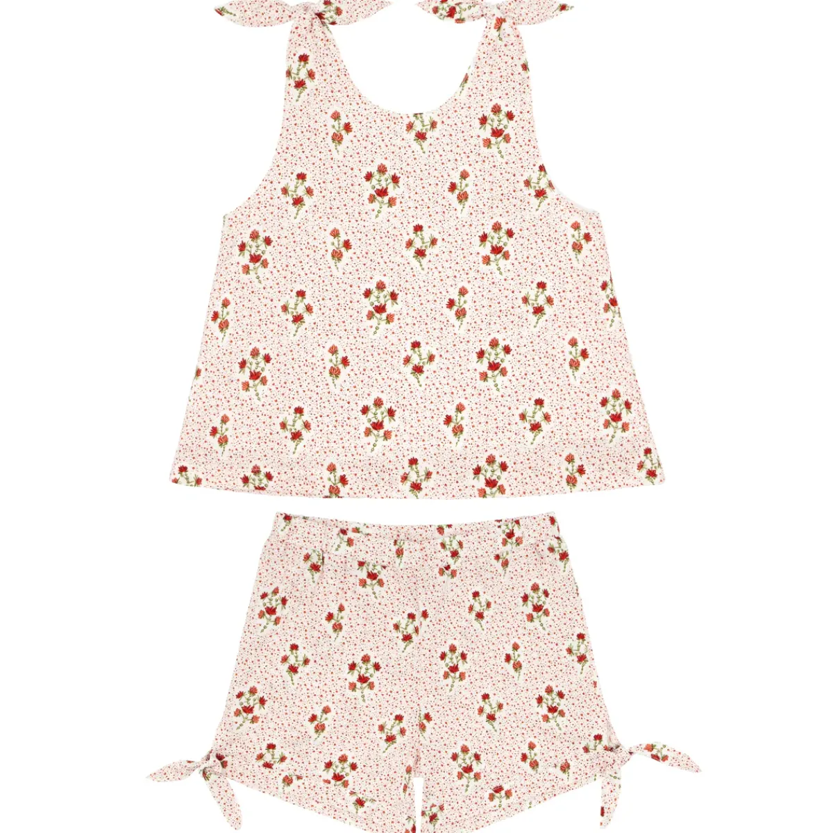 minnow Girls Tie Knot Bloomer Set | Swim Raspberry Red Fashion