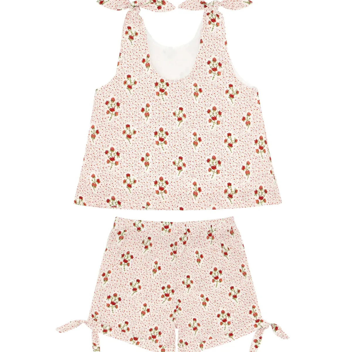 minnow Girls Tie Knot Bloomer Set | Swim Raspberry Red Fashion