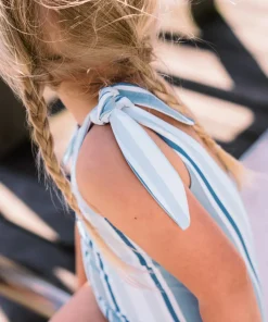 minnow Girls Tie Knot One Piece | Swim Freshwater Stripe Outlet