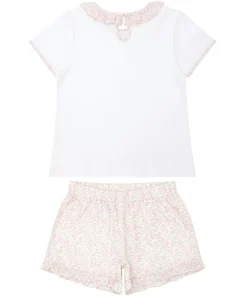 minnow Girls T-Shirt And Short Set Antique Floral Hot